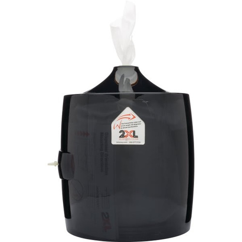 Gym Wipes 2xl Upright Wall-Mount Dispenser (Smoke Grey)