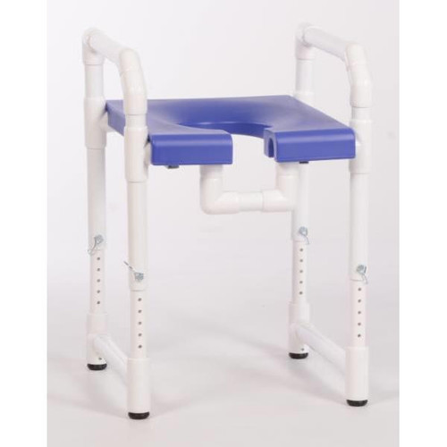 Ipu 300 Lbs Toilet Safety Frame With Blow Molded Seat, Blue