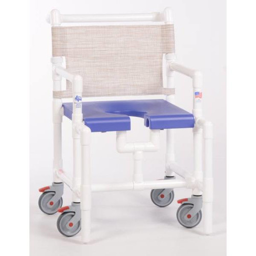 Ipu Elite 375 Lbs Shower Chair With Blow Molded Seat, B-Linen