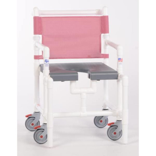 Ipu Elite 375 Lbs Shower Chair With Blow Molded Seat, G-Wineberry