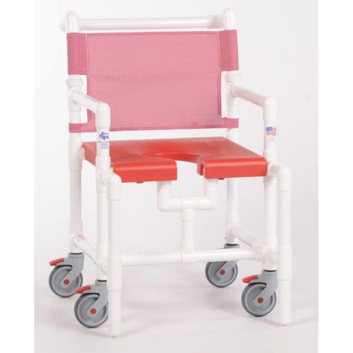 Ipu Elite 375 Lbs Shower Chair With Blow Molded Seat, R-Wineberry