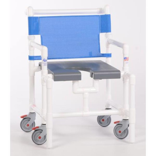 Ipu Elite 450 Lbs Shower Chair With Blow Molded Seat, G-Blue
