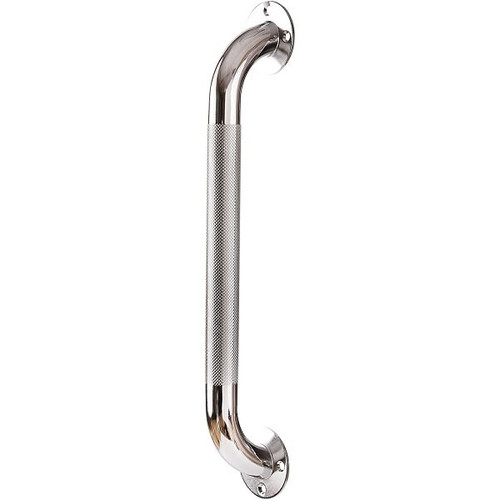 Dmi Textured Steel Grab Bar For Bath And Shower Safety, 18 Inch, Silver