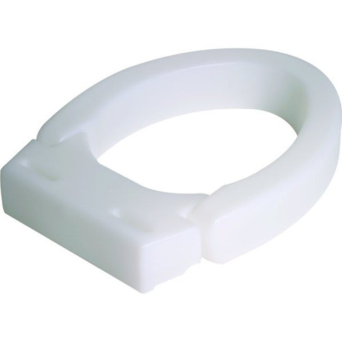 Maddak Elongated Hinged Elevated Toilet Seat, Hardware Included