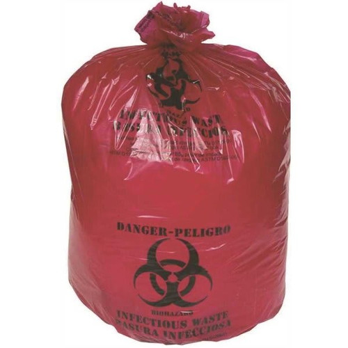 Berry Global 13 Gal. High-Density Red Trash Bags, 20 Rolls Of 50, Case Of 1000
