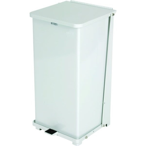 Rubbermaid Commercial Defenders 24 Gallon Step-On Trash Can (White)