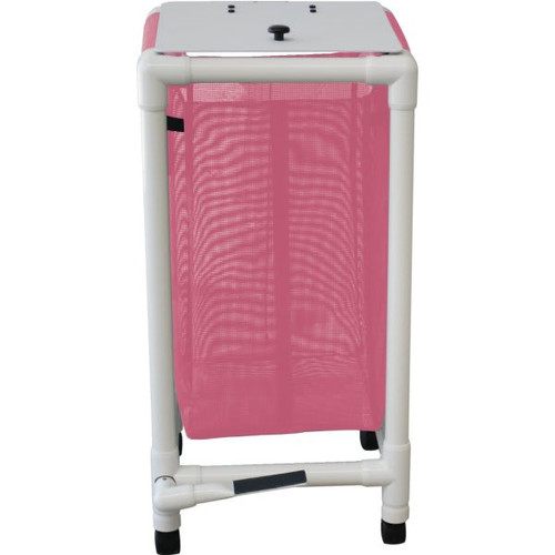 Mjm Echo Single Hamper With Mesh Bag And Foot Pedal - Mauve