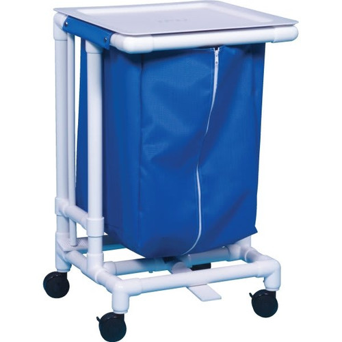 Ipu Jumbo Single Hamper With Foot Pedal Cap Blue Mesh