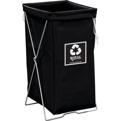 Royal Basket Trucks Enviro Hamper Bag, Black, Stand Not Included