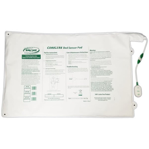 Smart Caregiver Economy Cordless Wide Latex Free Bed Sensor Pad
