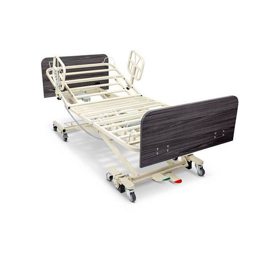 Medacure Versatile Low Bed/Ends 36-48"W X 80-88"L 550lb. Cap-Assist Rails/Cherry