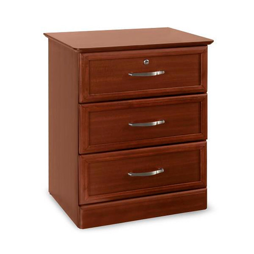 Medacure Bedside Cabinet 3 Drawer cherry