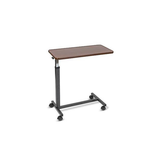 Medacure Overbed Table Laminate Wood Table Top With Vinyl Rim Cherry