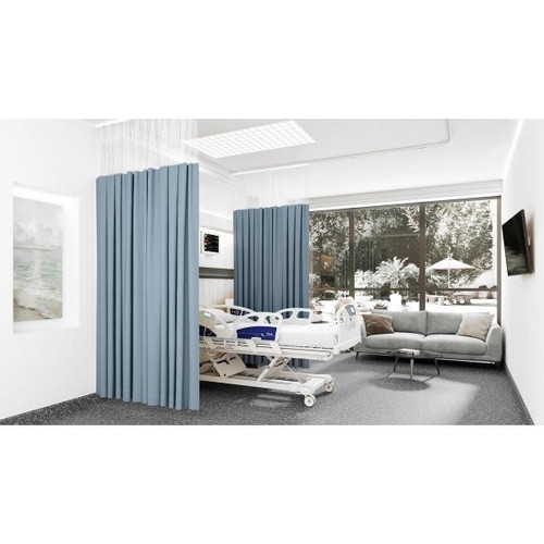 Fabtex Vegas Pattern Privacy Curtain Copen, 216w X 84h