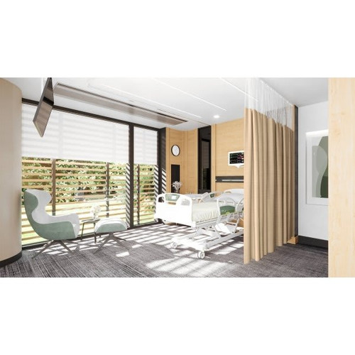 Threadwell Valhalla Pattern Privacy Curtain Cork 108w X 84h