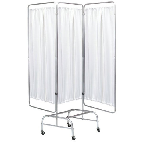 Omnimed Aluminum Three-Section Beam King Size Privacy Screen Frame With Casters