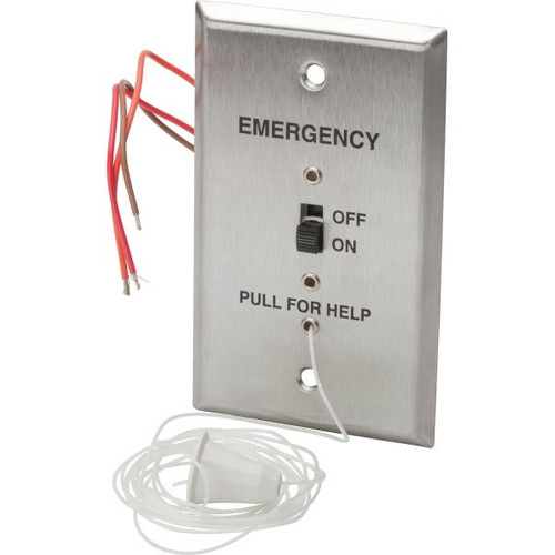 Crest Healthcare Nurse Call Pull-Cord Station Replacement For Cornell E-114, 1-Gang