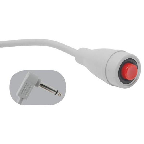 Crest Healthcare 2-Conductor 1/4 In Phone Double Econocall Cord (Gray)