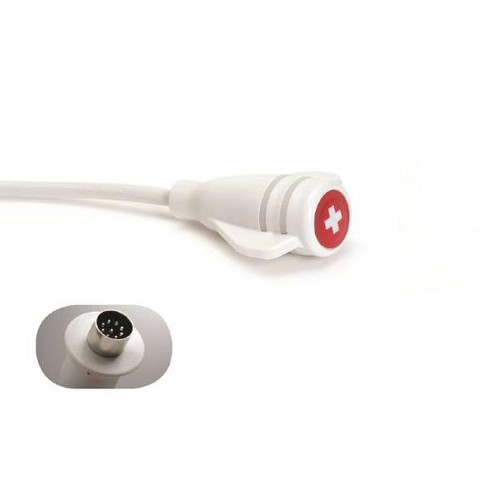 Crest Healthcare 8 Ft Rauland 9-Pin Din Plug Cleancall Nurse Call (White)