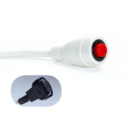 Crest Healthcare 8 Ft Zettler 9-Pin Phone Plug Econocall Nurse Call (Beige)