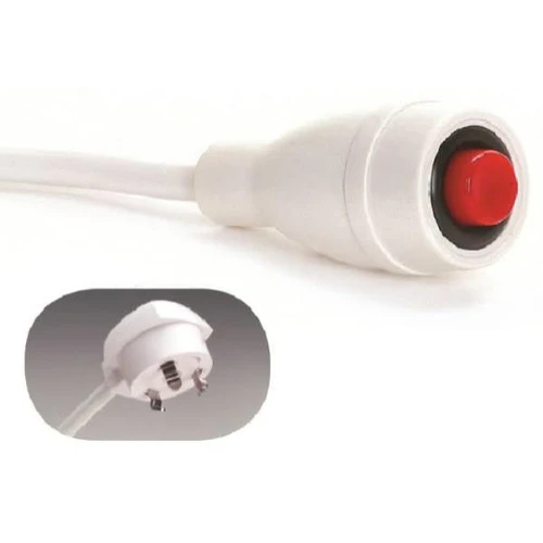 Crest Healthcare Nurse Call Econocall 10' Cord, Edwards 3-Pin Plug, White
