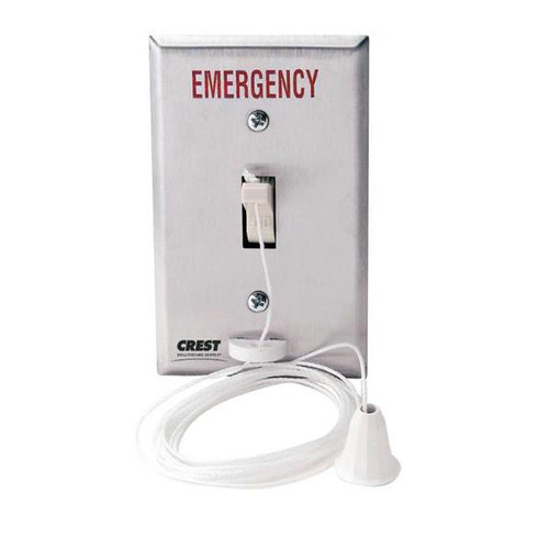 Crest Healthcare 1-Gang Nylon Pullcord Station With Plastic Pendant 12-120 V, 15a