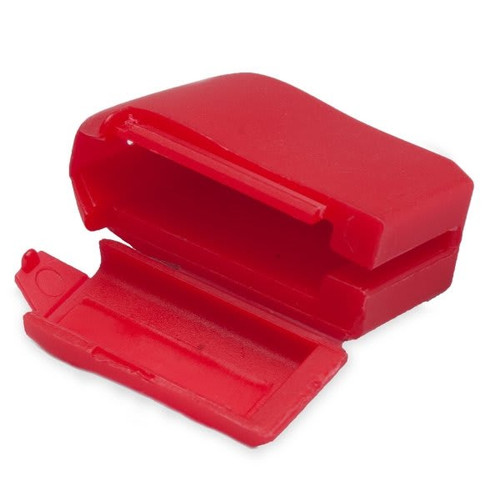 Crest Healthcare Cleangrip Plastic Anti-Ligature Tether Adapters, Red, (10-Pack)