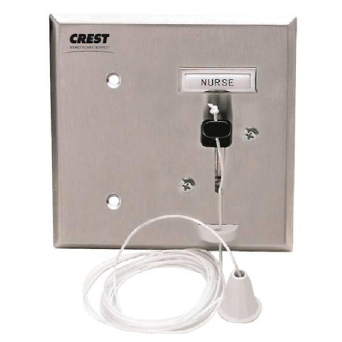 Crest Healthcare Replacement For Setco Nurse Call Pullcord Station, 2-Gang