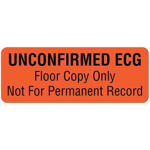 Rrd Cardiopulmonary Department Label 3" X 1-1/8"