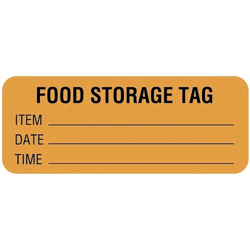 Rrd Food Quality Control Labels 2-1/4"X7/8" Food Storage Label