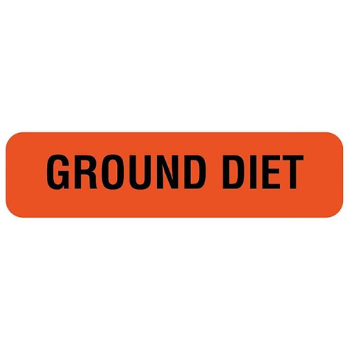 Rrd Ground Diet Nutrition Communication Label 1-1/4" X 5/16"