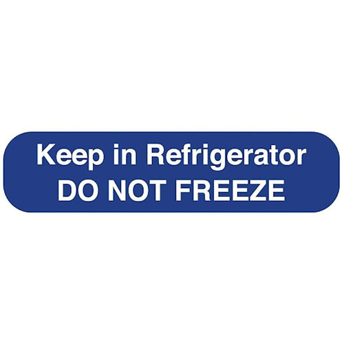 Rrd Keep In Refrigerator Medication Instruction Label 1-5/8" X 3/8"