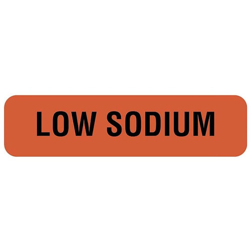 Rrd Low Sodium Nutrition Communication Labels 1-1/4" X 5/16"
