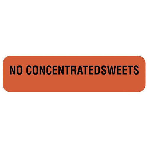 Rrd No Concentrated Sweets Nutrition Communication Labels 1-1/4" X 5/16"