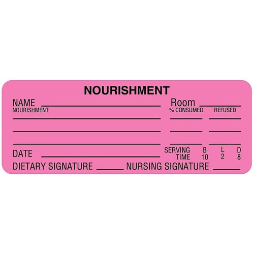 Rrd Nourishment Labels 3" X 1-1/8"