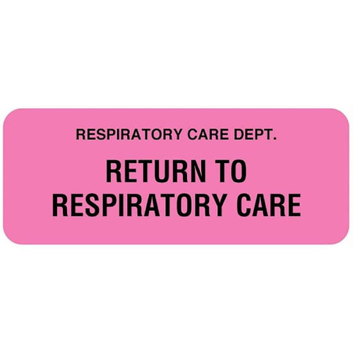 Rrd Oxygen Therapy And Treatment Label 2-1/4" X 7/8"