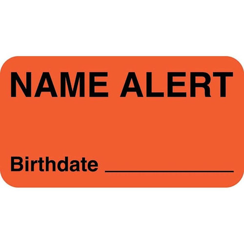 Rrd Patient Care Label 1-5/8" X 7/8"