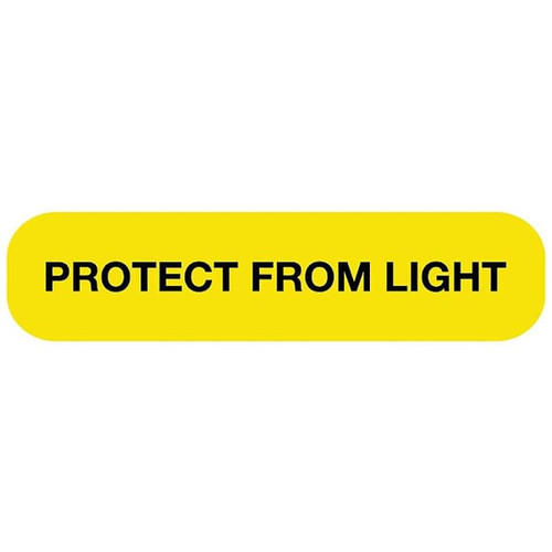 Rrd Protect From Light Medication Instruction Label 1-5/8" X 3/8"