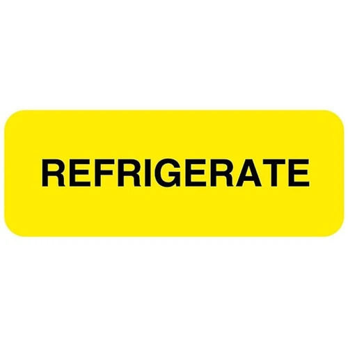 Rrd Quality Control Label 2"X3/4" Refrigerate