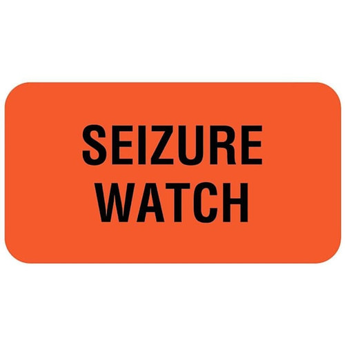 Rrd Seizure Watch Communication Label 1-5/8" X 7/8"