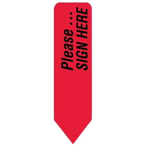 Rrd Uniarrow Jr Please Sign Here -Red Package Of 300