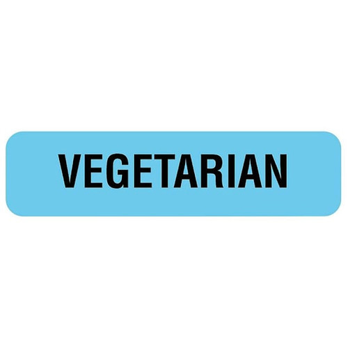 Rrd Vegetarian Nutrition Communication Label 1-1/4"X5/16"