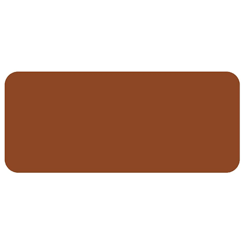 Rrd Vinyl Rectangle 7/8" X 3/8" Brown