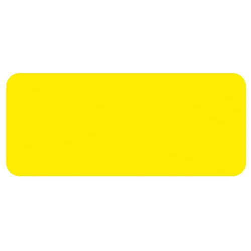 Rrd Vinyl Rectangle 7/8"X3/8" Yellow