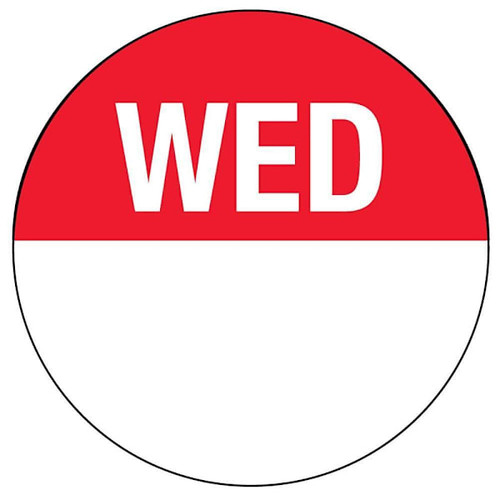 Rrd Wednesday Inventory Label 7/8" X 7/8"