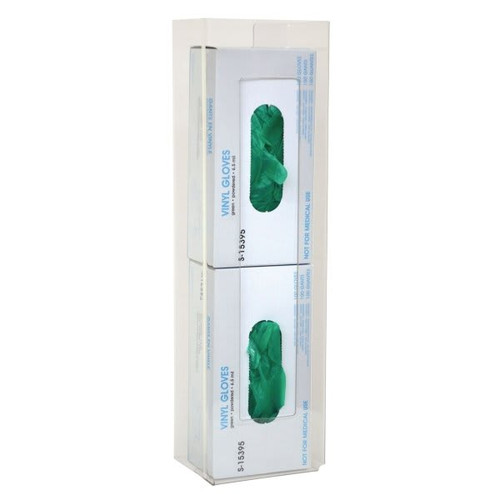 Omnimed Acrylic Vertical Load Double Glove Box Holder