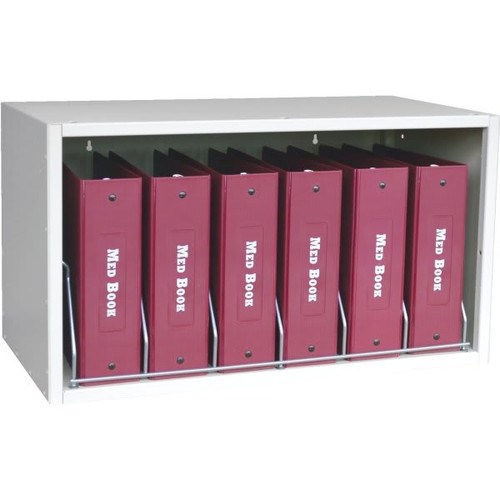 Omnimed Cubbie File Storage Rack 6-Capacity, Beige