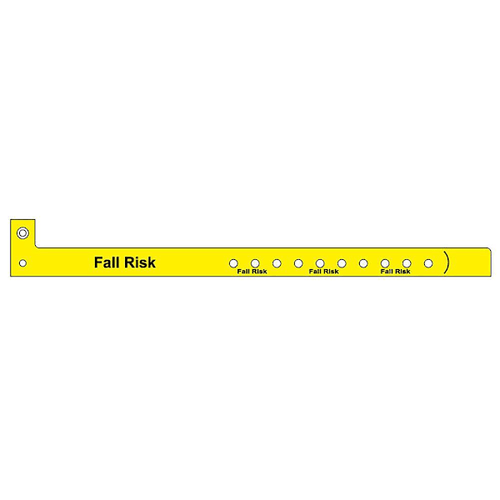 Rrd Fall Risk Yellow Adult Patient Identification Band 11x5/8" Case Of 500