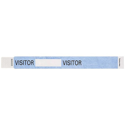 Rrd Tyvek Visitor Wristband 10"X1" Blue Case Of 500