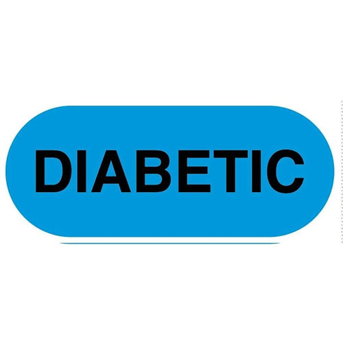 Rrd Wristband Alert Labels 5/8"X1/4" Diabetic Package Of 300